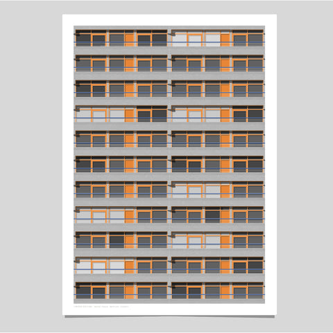 A2 Limited Edition - Speed House, Barbican Art Print  -  (30 only)