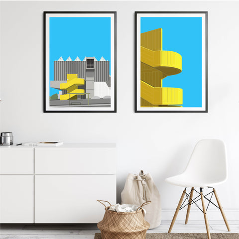 A2 Limited Edition  -  Hayward Gallery from Waterloo Bridge - (30 only)
