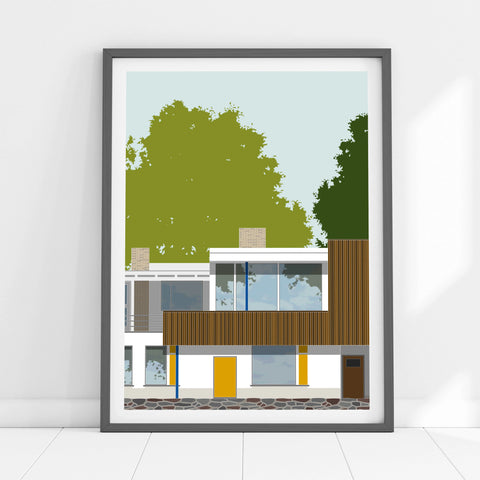 EX DISPLAY A3 Aalto House Art Print - 1 ONLY