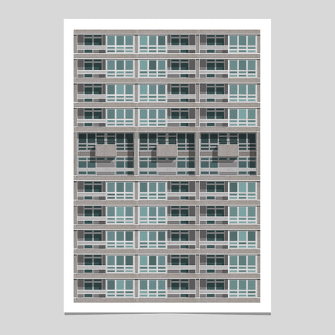 A2 Limited Edition  -  Balfron Tower Details, London - (20 only)