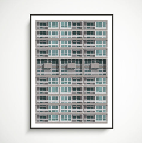 A2 Limited Edition  -  Balfron Tower Details, London - (20 only)