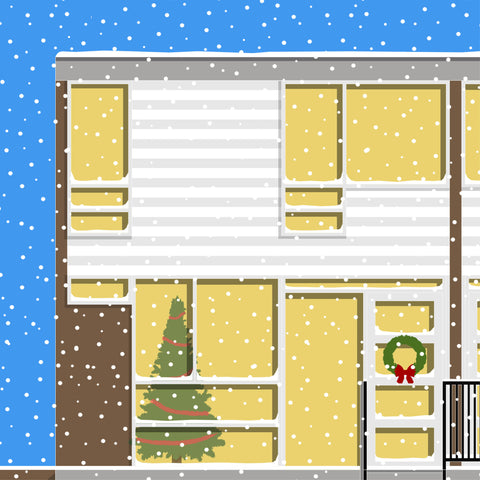 Christmas on South Row, Blackheath - Christmas Card (4 cards)