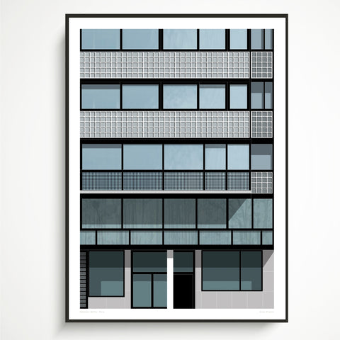 Immeuble Molitor, Paris Art Print