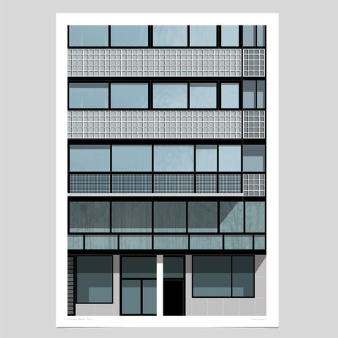 Immeuble Molitor, Paris Art Print