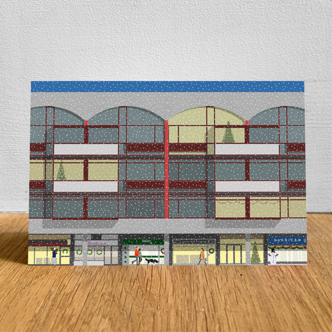 Crescent House at Christmas - (4 cards)