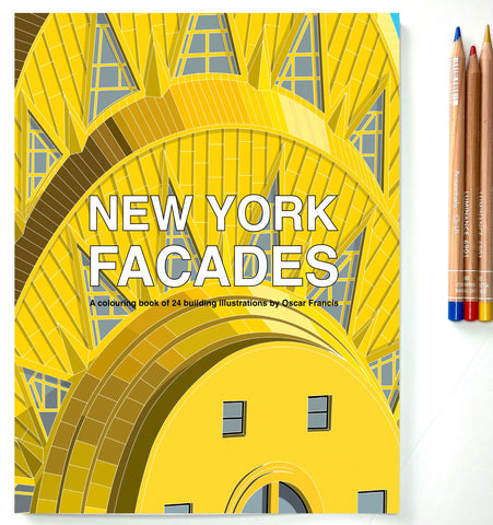 New York Facades Colouring Book