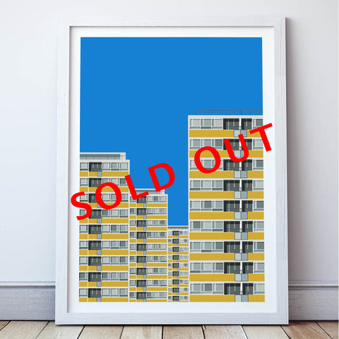 A2 Limited Edition - Churchill Gardens Estate Art Print - SOLD OUT