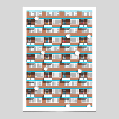 EX DISPLAY  Hackney Art Print (1 AVAILABLE)