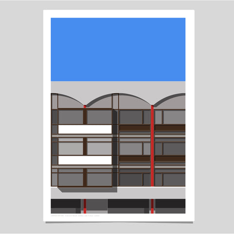 A2 Limited Edition - Crescent House, Golden Lane Estate Art Print  -  (30 only)