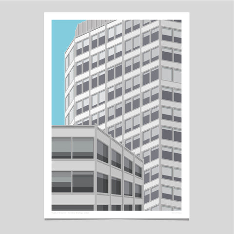 Shapes of Brutalism Economist Buildings, London - graphic print