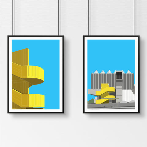 A2 Limited Edition Print Duo -  Hayward Gallery, London