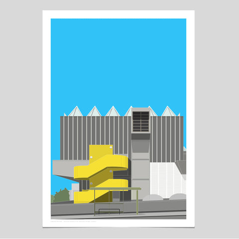 EX DISPLAY A2 Limited Edition  -  Hayward Gallery from Waterloo Bridge - 1 ONLY