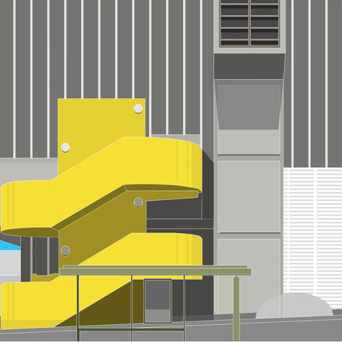 EX DISPLAY A2 Limited Edition  -  Hayward Gallery from Waterloo Bridge - 1 ONLY