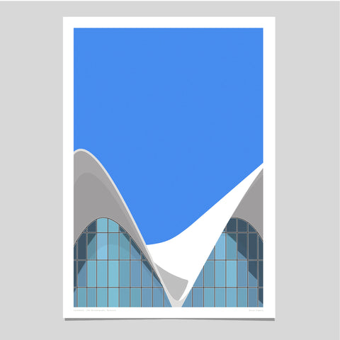 EX DISPLAY  Oceanografic, Valencia Art Print (1 ONLY)