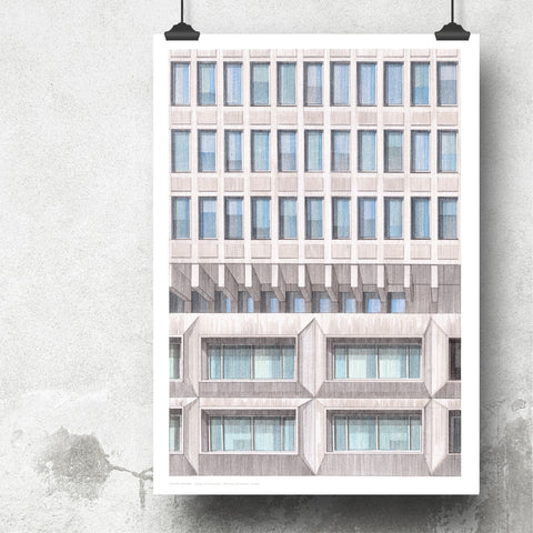 A2 Limited Edition / Original Drawing - Ministry of Justice, London - (30 only)