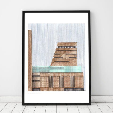 A3 Limited Edition of Hand Drawing - Tate Modern Extension - (10 only)